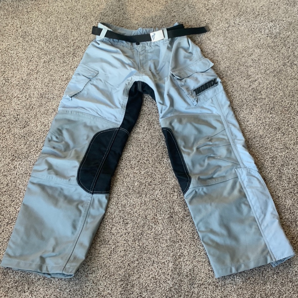 Thor motor cross riding pants, gray/black, men’s 34